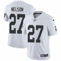 Oakland Raiders #27 Reggie Nelson White Vapor Untouchable Limited Player NFL Jersey