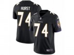 Baltimore Ravens #74 James Hurst Black Alternate Vapor Untouchable Limited Player NFL Jersey