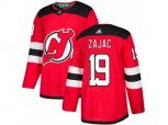 New Jersey Devils #19 Travis Zajac Red Home Authentic Stitched NHL Jersey