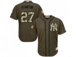 New York Yankees #27 Giancarlo Stanton Green Salute to Service Stitched MLB Jersey
