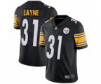 Pittsburgh Steelers #31 Justin Layne Black Team Color Vapor Untouchable Limited Player Football Jersey