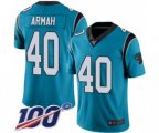 Carolina Panthers #40 Alex Armah Blue Alternate Vapor Untouchable Limited Player 100th Season Football Jersey