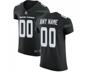 New York Jets Customized Black Alternate Vapor Untouchable Custom Elite Football Jersey