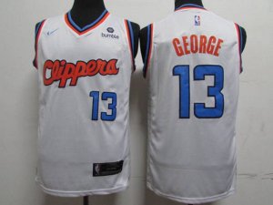 Los Angeles Clippers #13 Paul George White City Edition Nike Swingman Jersey