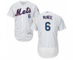 New York Mets #6 Jeff McNeil White Home Flex Base Authentic Collection Baseball Jersey
