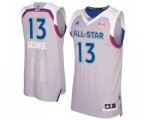 Indiana Pacers #13 Paul George Authentic Gray 2017 All Star Basketball Jersey