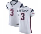 New England Patriots #3 Stephen Gostkowski White Vapor Untouchable Elite Player Football Jersey