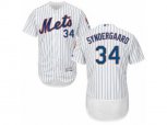 New York Mets #34 Noah Syndergaard White Flexbase Authentic Collection MLB Jersey