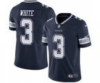 Dallas Cowboys #3 Mike White Navy Blue Team Color Vapor Untouchable Limited Player Football Jersey