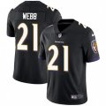 Baltimore Ravens #21 Lardarius Webb Black Alternate Vapor Untouchable Limited Player NFL Jersey