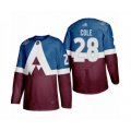 Colorado Avalanche #28 Ian Cole Authentic Burgundy Blue 2020 Stadium Series Hockey Jersey