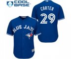 Toronto Blue Jays #29 Joe Carter Replica Blue Alternate Baseball Jersey