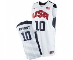 Nike Team USA #10 Kobe Bryant Authentic White 2012 Olympics Basketball Jersey