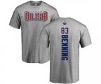 Edmonton Oilers #83 Matt Benning Ash Backer T-Shirt