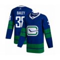 Vancouver Canucks #38 Justin Bailey Authentic Royal Blue Alternate Hockey Jersey