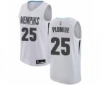 Memphis Grizzlies #25 Miles Plumlee Authentic White Basketball Jersey - City Edition