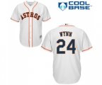 Houston Astros #24 Jimmy Wynn Replica White Home Cool Base Baseball Jersey
