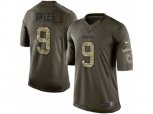 New Orleans Saints #9 Drew Brees Green Jerseys(Salute To Service Limited)