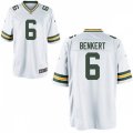 Green Bay Packers #6 Kurt Benkert Nike White Vapor Limited Player Jersey
