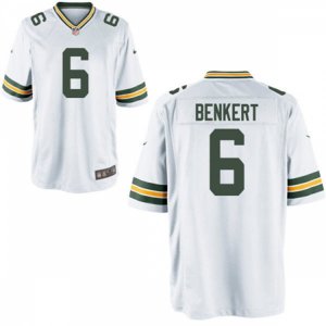Green Bay Packers #6 Kurt Benkert Nike White Vapor Limited Player Jersey