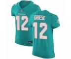 Miami Dolphins #12 Bob Griese Elite Aqua Green Team Color Football Jersey