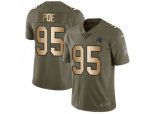 Carolina Panthers #95 Dontari Poe Olive Gold Stitched NFL Limited 2017 Salute To Service Jersey