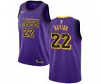 Los Angeles Lakers #22 Elgin Baylor Authentic Purple Basketball Jersey - City Edition