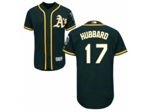 Oakland Athletics #17 Glenn Hubbard Green Flexbase Authentic Collection MLB Jersey