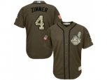 Cleveland Indians #4 Bradley Zimmer Green Salute to Service Stitched MLB Jersey