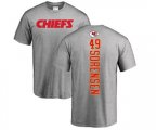 Kansas City Chiefs #49 Daniel Sorensen Ash Backer T-Shirt
