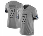 Indianapolis Colts #7 Jacoby Brissett Limited Gray Team Logo Gridiron Football Jersey