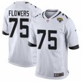 Jacksonville Jaguars #75 Ereck Flowers Game White NFL Jersey