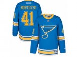 Reebok St. Louis Blues #41 Robert Bortuzzo Authentic Blue 2017 Winter Classic NHL Jersey