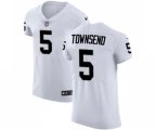 Oakland Raiders #5 Johnny Townsend White Vapor Untouchable Elite Player Football Jersey
