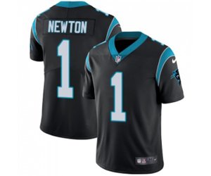 Carolina Panthers #1 Cam Newton Black Team Color Vapor Untouchable Limited Player Football Jersey