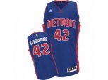 Detroit Pistons #42 Jerry Stackhouse Swingman Royal Blue Road NBA Jersey