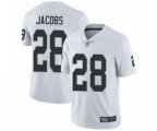 Oakland Raiders #28 Josh Jacobs White Vapor Untouchable Limited Player Football Jersey