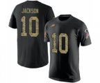 Philadelphia Eagles #10 DeSean Jackson Black Camo Salute to Service T-Shirt