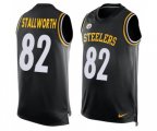Pittsburgh Steelers #82 John Stallworth Limited Black Player Name & Number Tank Top Football Jersey