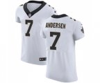 New Orleans Saints #7 Morten Andersen White Vapor Untouchable Elite Player Football Jersey