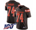 Cleveland Browns #74 Chris Hubbard Brown Team Color Vapor Untouchable Limited Player 100th Season Football Jersey