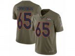 Denver Broncos #65 Gary Zimmerman Limited Olive 2017 Salute to Service NFL Jersey