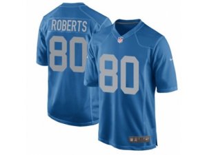 Detroit Lions #80 Michael Roberts Game Blue Alternate NFL Jersey