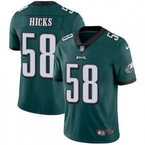 Philadelphia Eagles #58 Jordan Hicks Midnight Green Team Color Vapor Untouchable Limited Player NFL Jersey