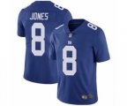 New York Giants #8 Daniel Jones Royal Blue Team Color Vapor Untouchable Limited Player Football Jersey