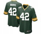 Green Bay Packers #42 Oren Burks Game Green Team Color Football Jersey