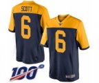 Green Bay Packers #6 JK Scott Limited Navy Blue Alternate 100th Season Football Jersey