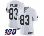 Oakland Raiders #83 Darren Waller White Vapor Untouchable Limited Player 100th Season Football Jersey