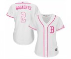 Women's Boston Red Sox #2 Xander Bogaerts Replica White Fashion Baseball Jersey