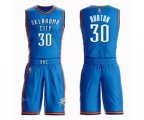 Oklahoma City Thunder #30 Deonte Burton Swingman Royal Blue Basketball Suit Jersey - Icon Edition